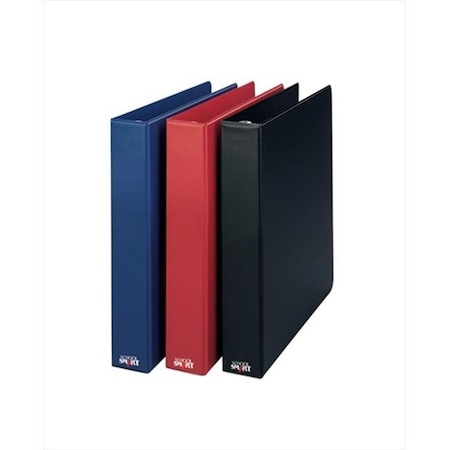 School Smart School Smart 086358 1 In. Vinyl Round Ring Binder; Black 86358